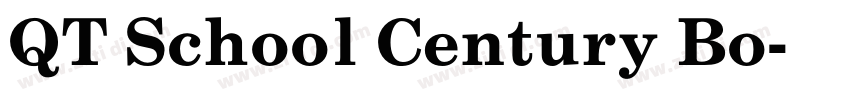 QT School Century Bo字体转换